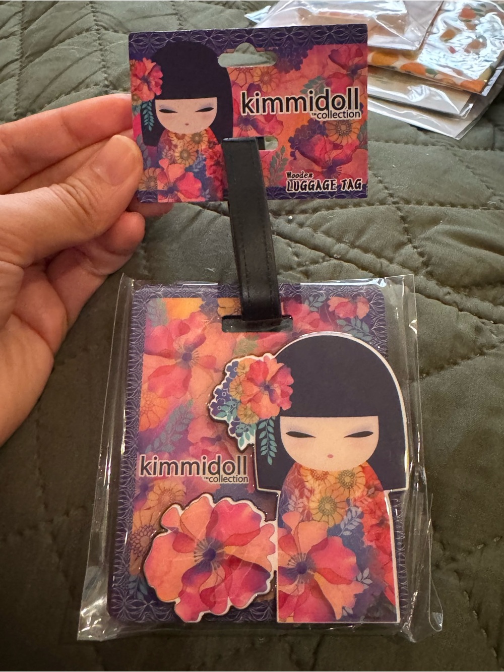 Kimmidoll Floral Travel Luggage Tag — Pink & Purple